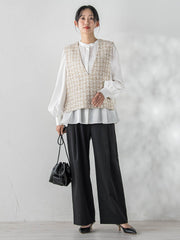 2WAYシアーペプラムシャツ