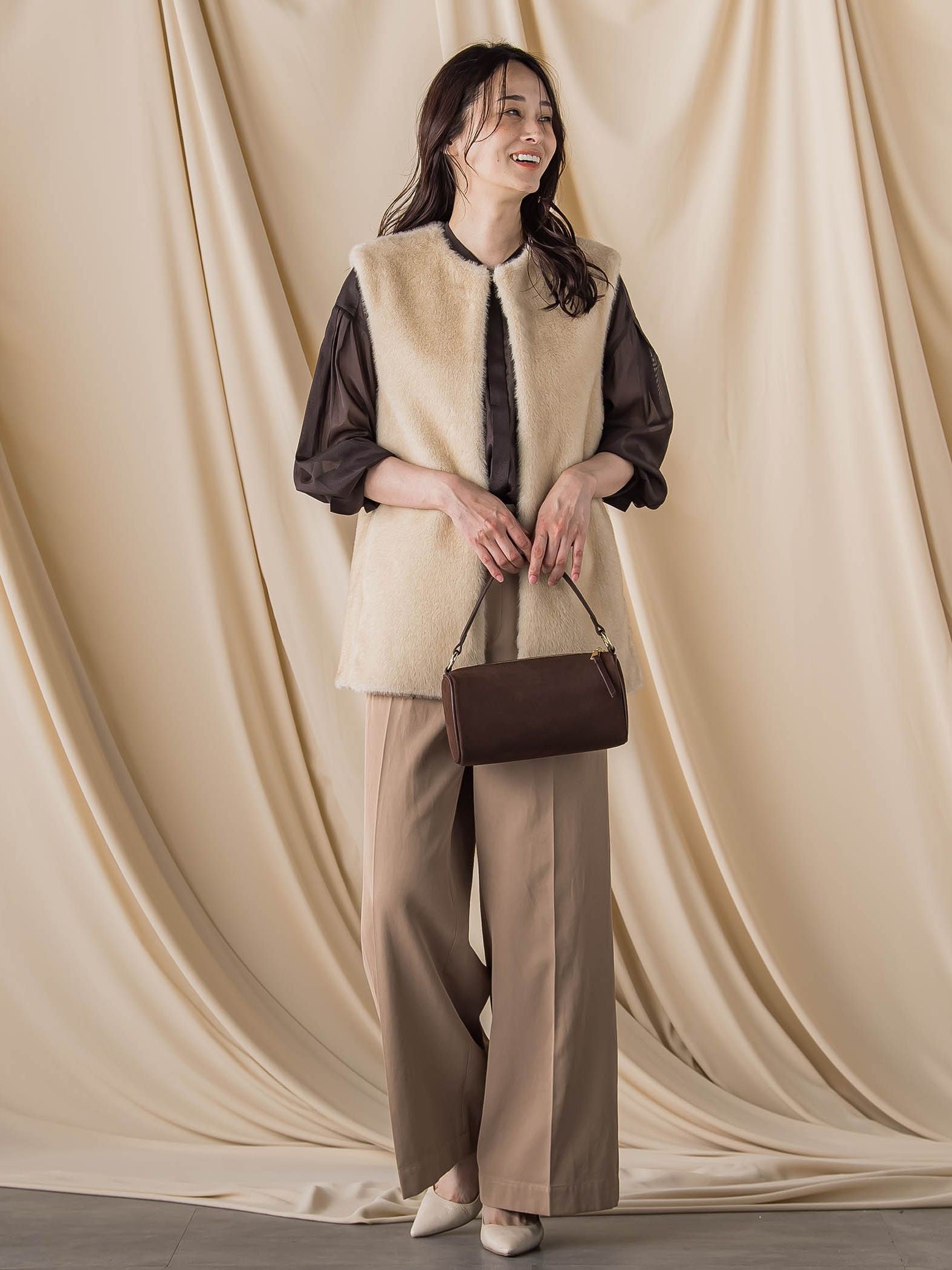 エコスエードミニボストンバッグ