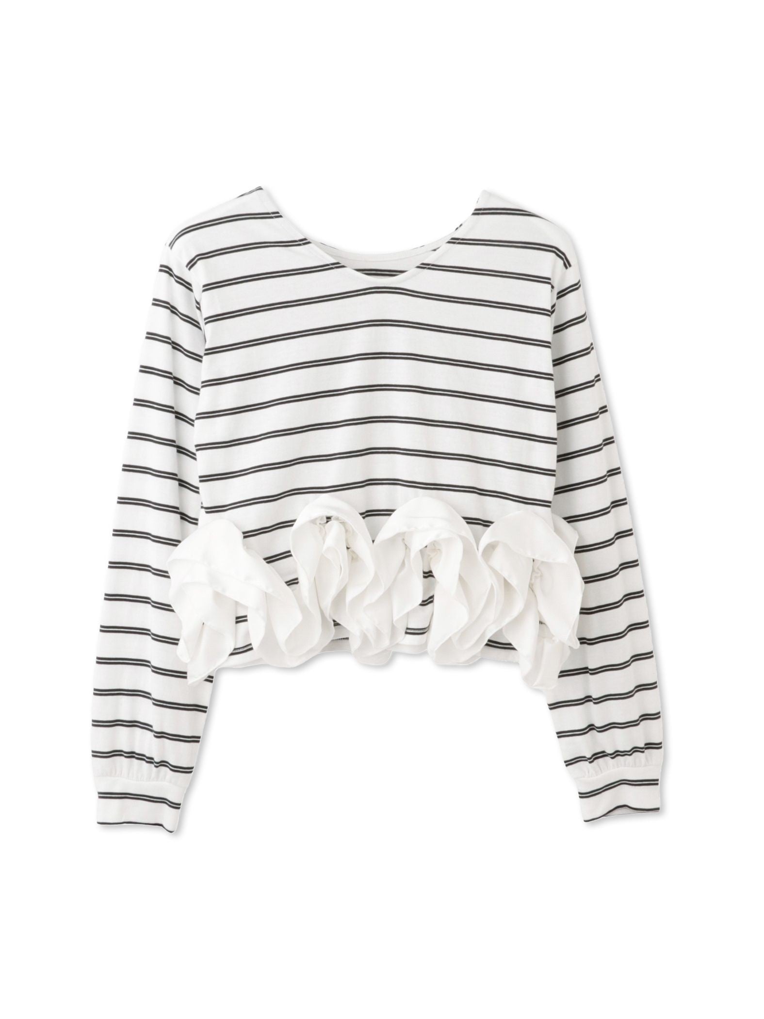 ラッフルヘムクロプトプルオーバー