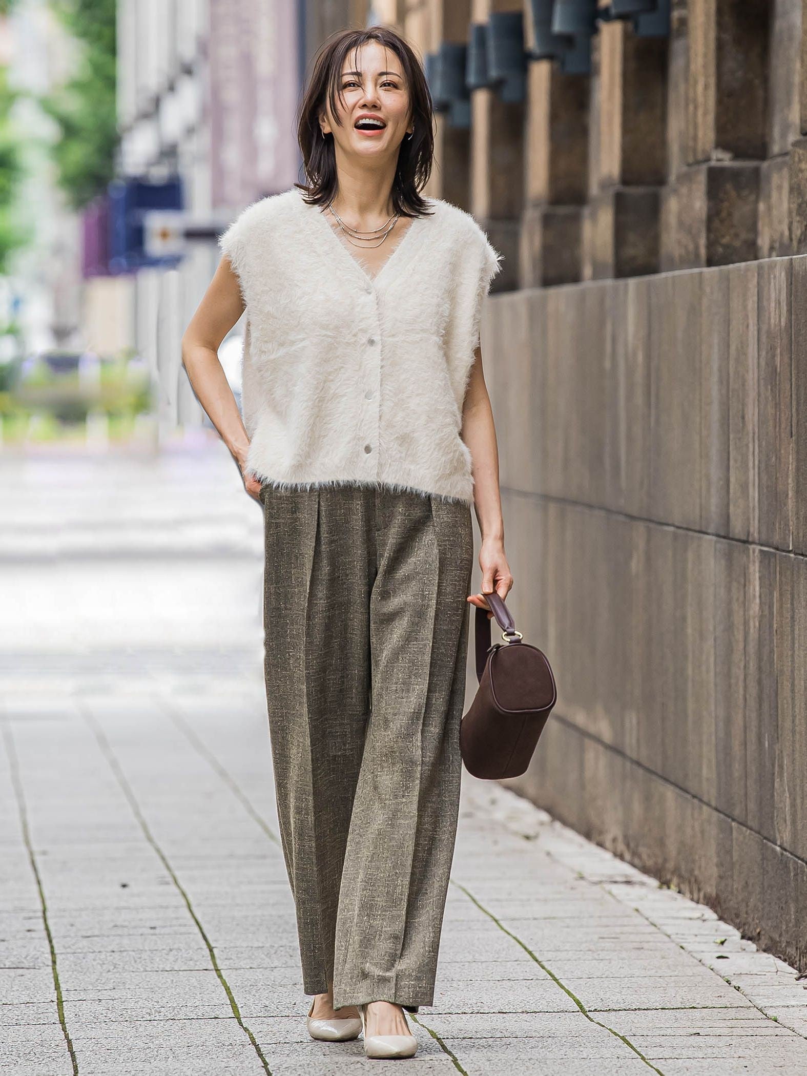 エコスエードミニボストンバッグ