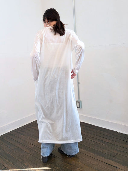 《予約販売》sheer long dress 　【日本製】