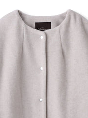 メランジブランケットコート