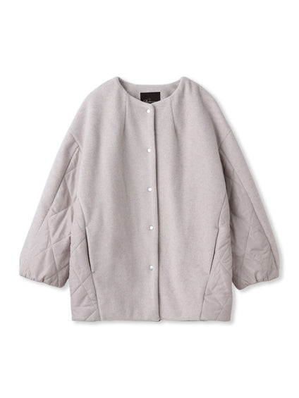 メランジブランケットコート