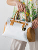 【BEVINI】 レザーコンビトートバッグ