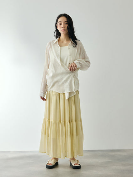 リネニーヴェールステンカラーブラウス