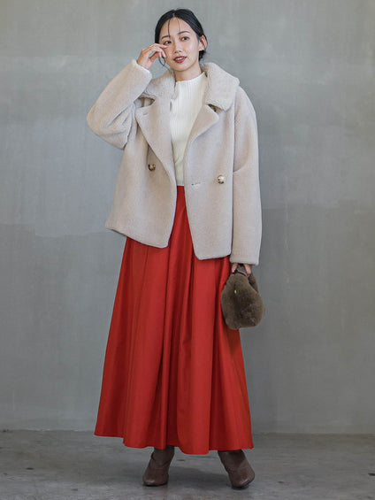 タフタタックスカート≪洗濯機で洗える≫