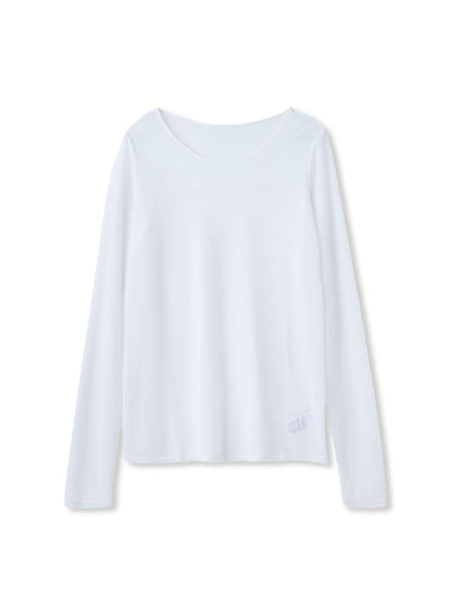 シアーフライス×チュールレイヤードプルオーバー