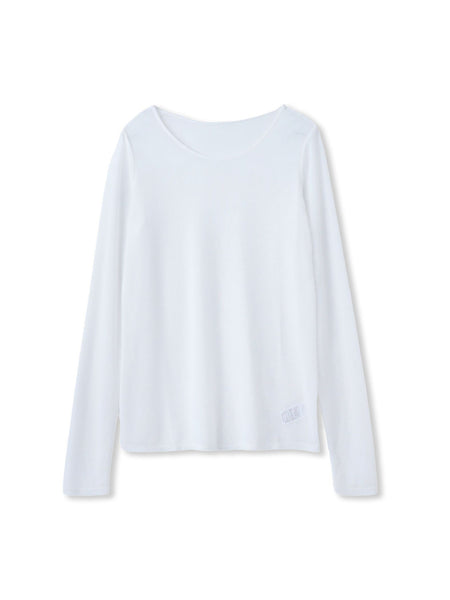 シアーフライス×チュールレイヤードプルオーバー