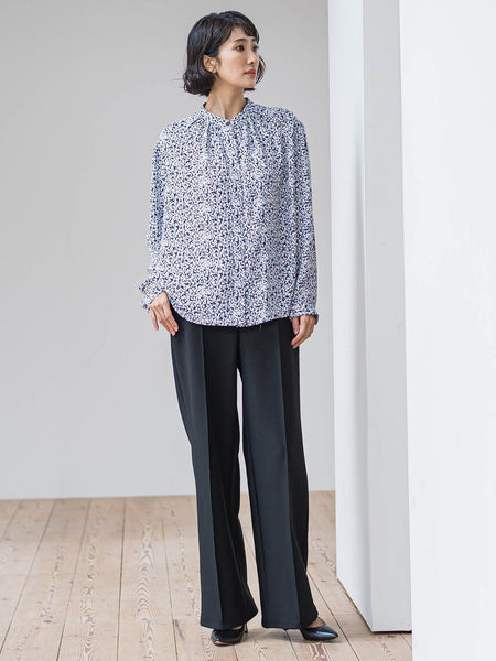 くずしドットブラウス