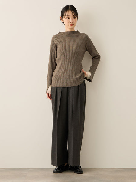 シアーカフレイヤードフウニットプルオーバー≪手洗い可能≫