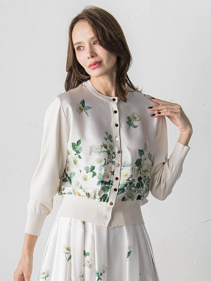 クリスマスローズカーディガン