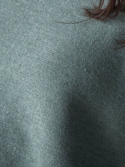 Vネックラメガーターニットプルオーバー≪手洗い可能≫