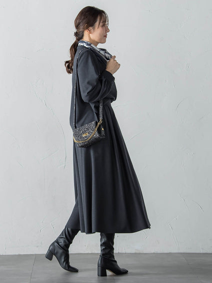 ウールブレンドストレッチブラウス≪セットアップ対応/手洗い可能≫