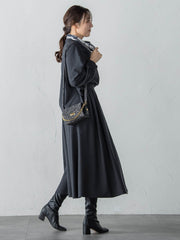 ウールブレンドストレッチブラウス≪セットアップ対応/手洗い可能≫