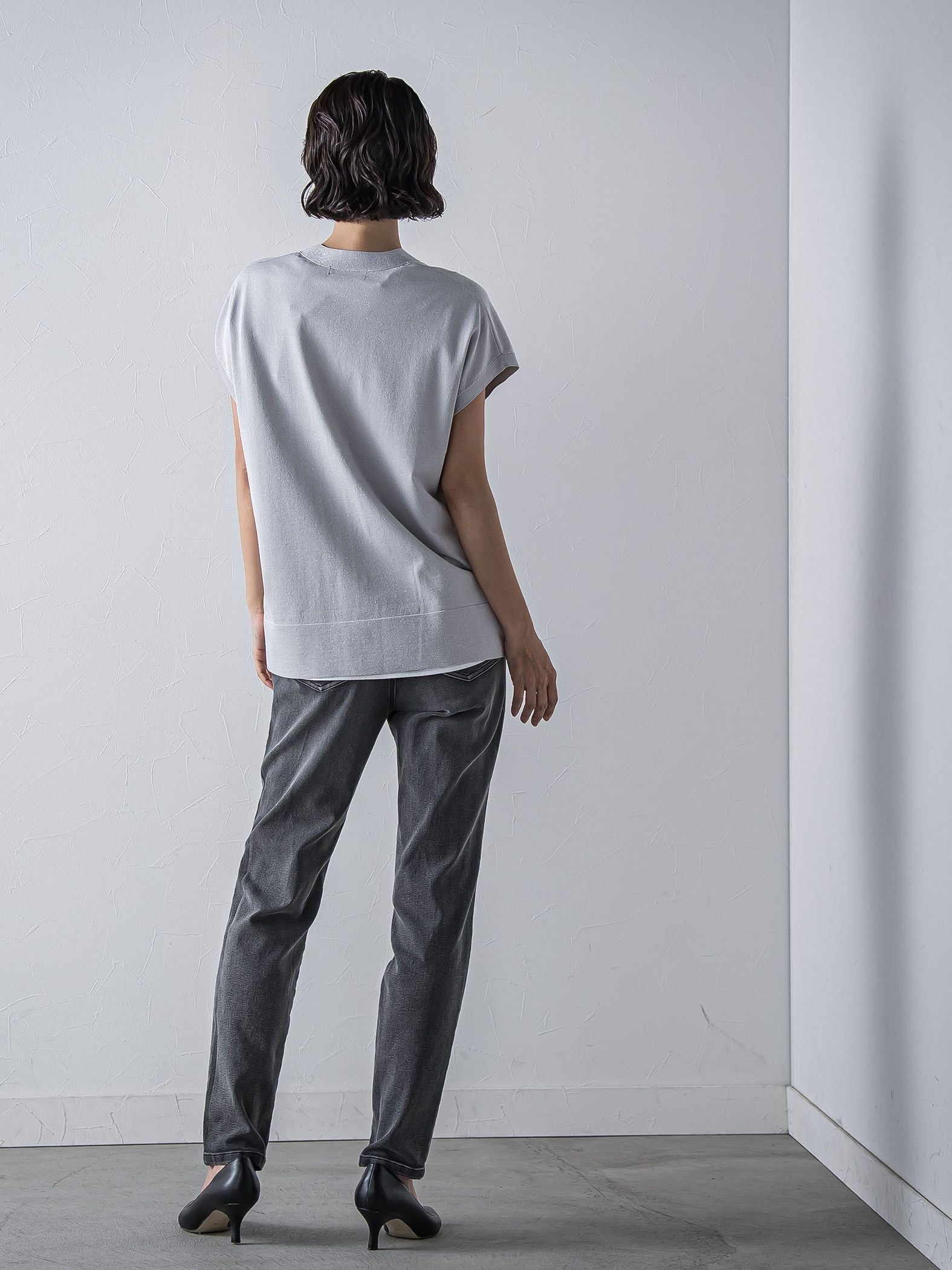 【WEB限定】ぐーんと伸びるデニムレギパン≪洗濯機で洗える≫