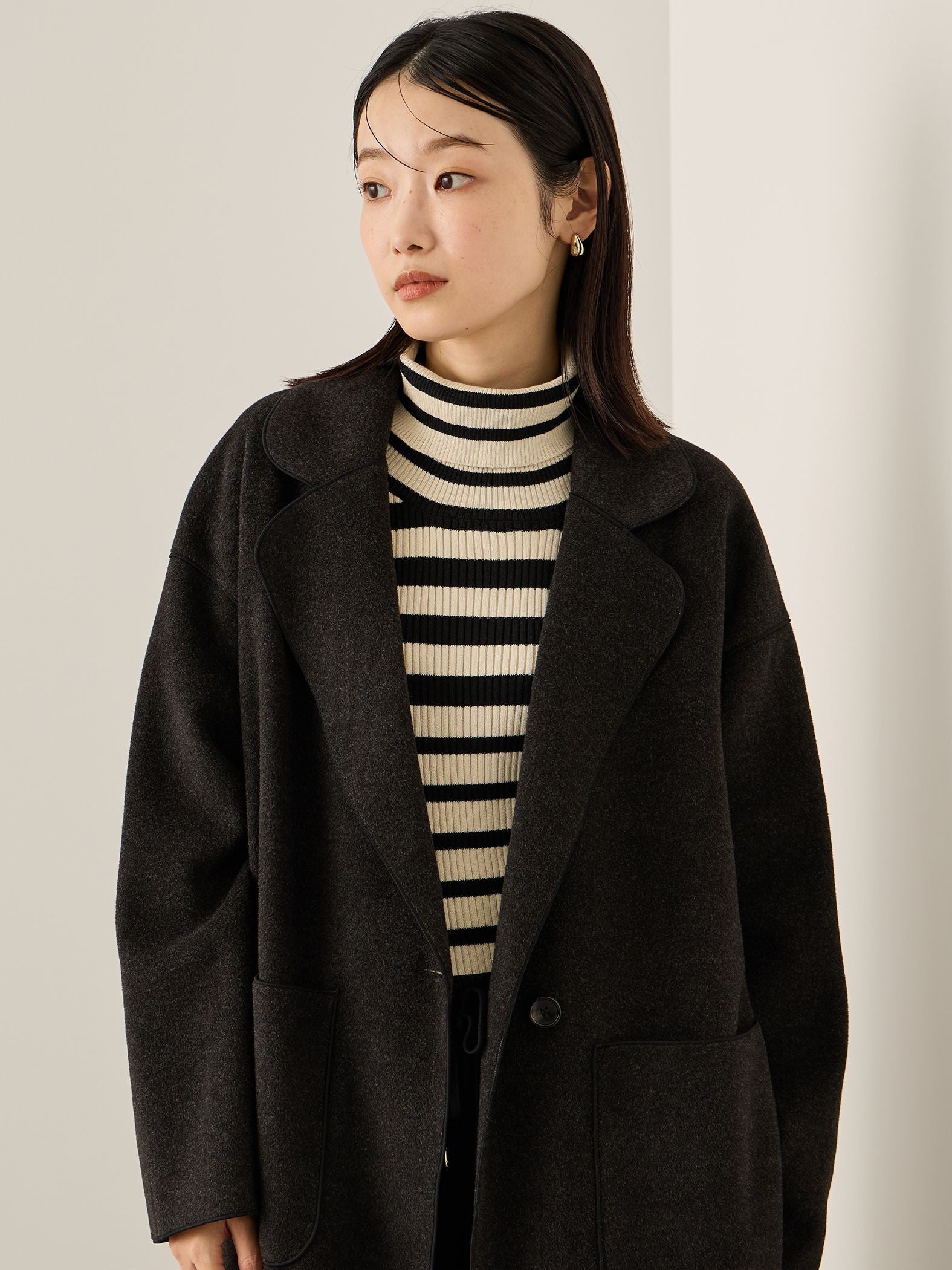 ブランケットメルトンガウンコート