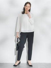 【WEB限定】こっそり暖かシフォンブラウス