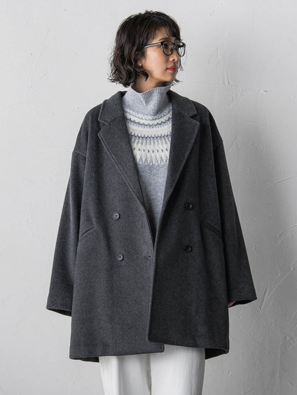 【biyori】ニットビーバーコート