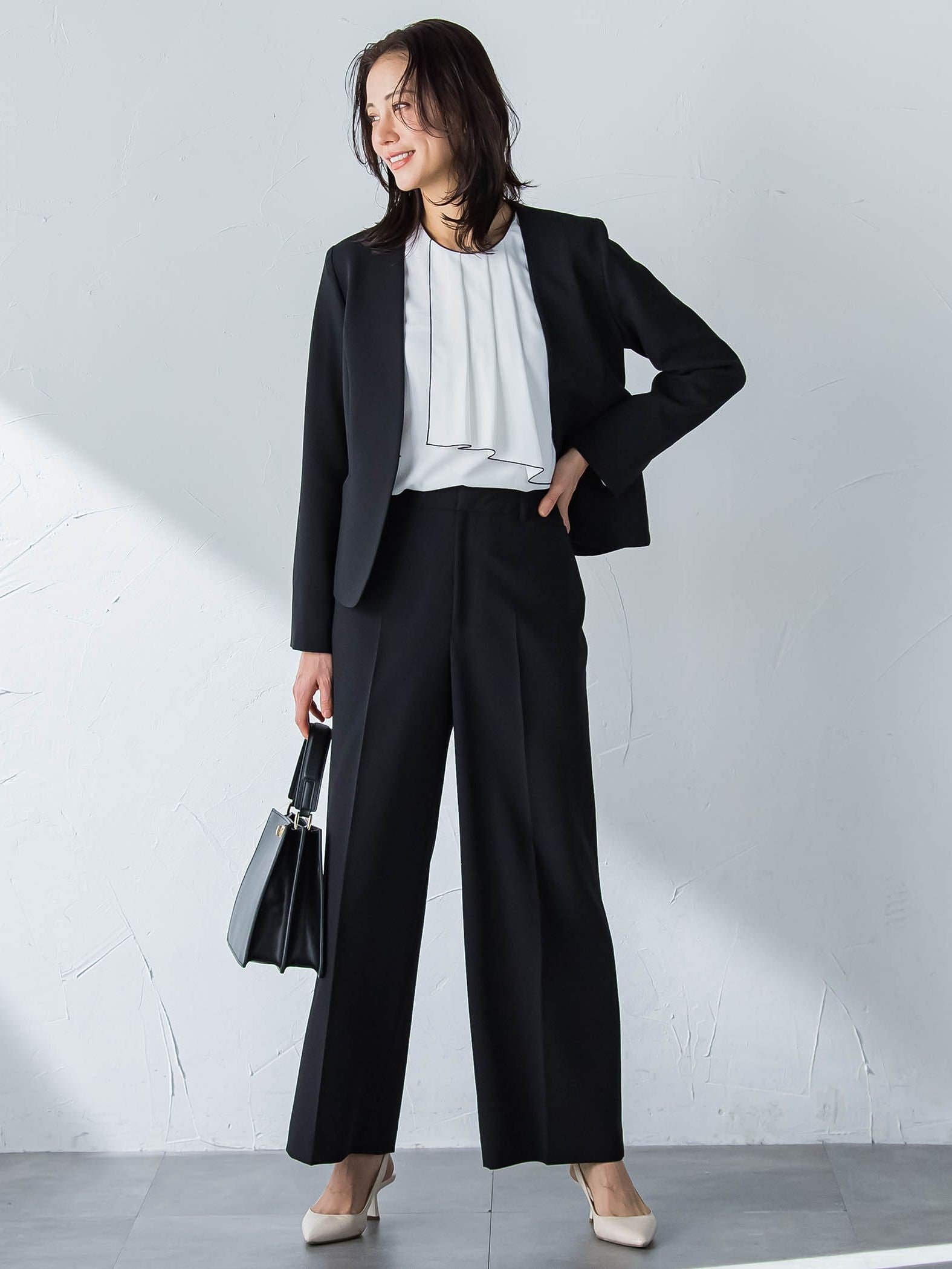 【WEB限定 13号】トリクシオンワイドパンツ≪セットアップ対応/手洗い可能≫