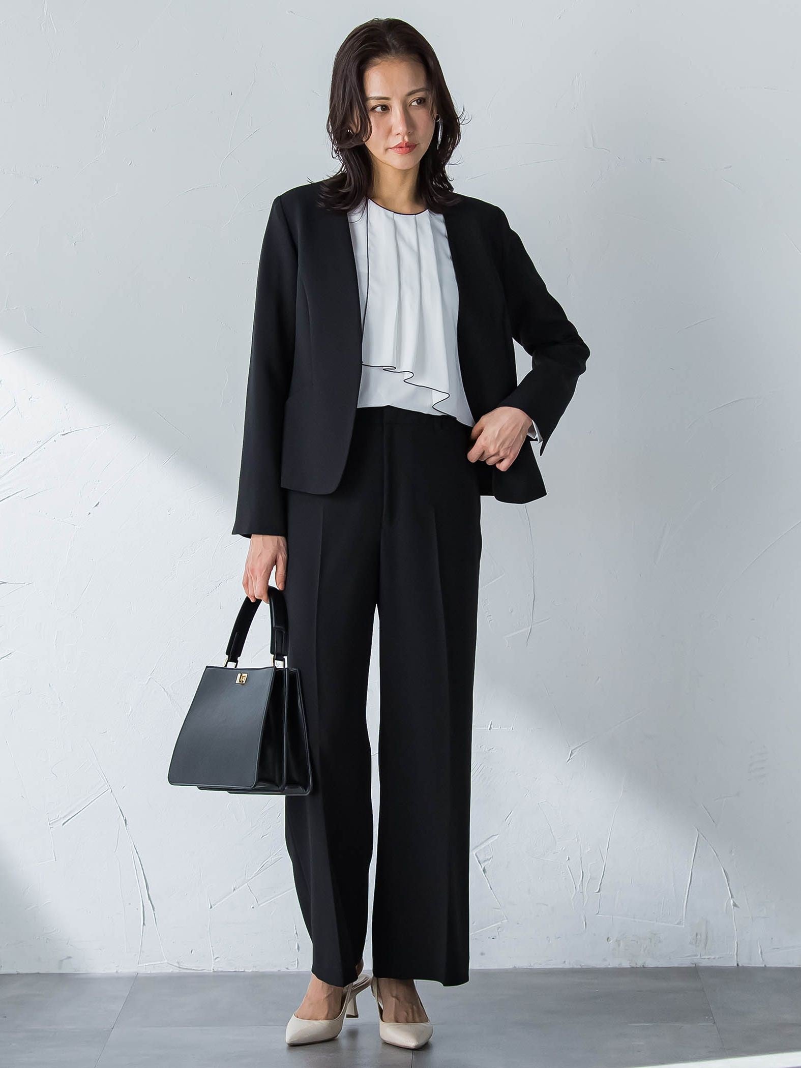 【WEB限定 13号】トリクシオンワイドパンツ≪セットアップ対応/手洗い可能≫