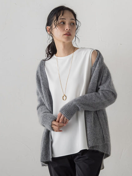 【WEB限定】≪秋冬の重ね着に≫季節をつなぐレイヤードタンク
