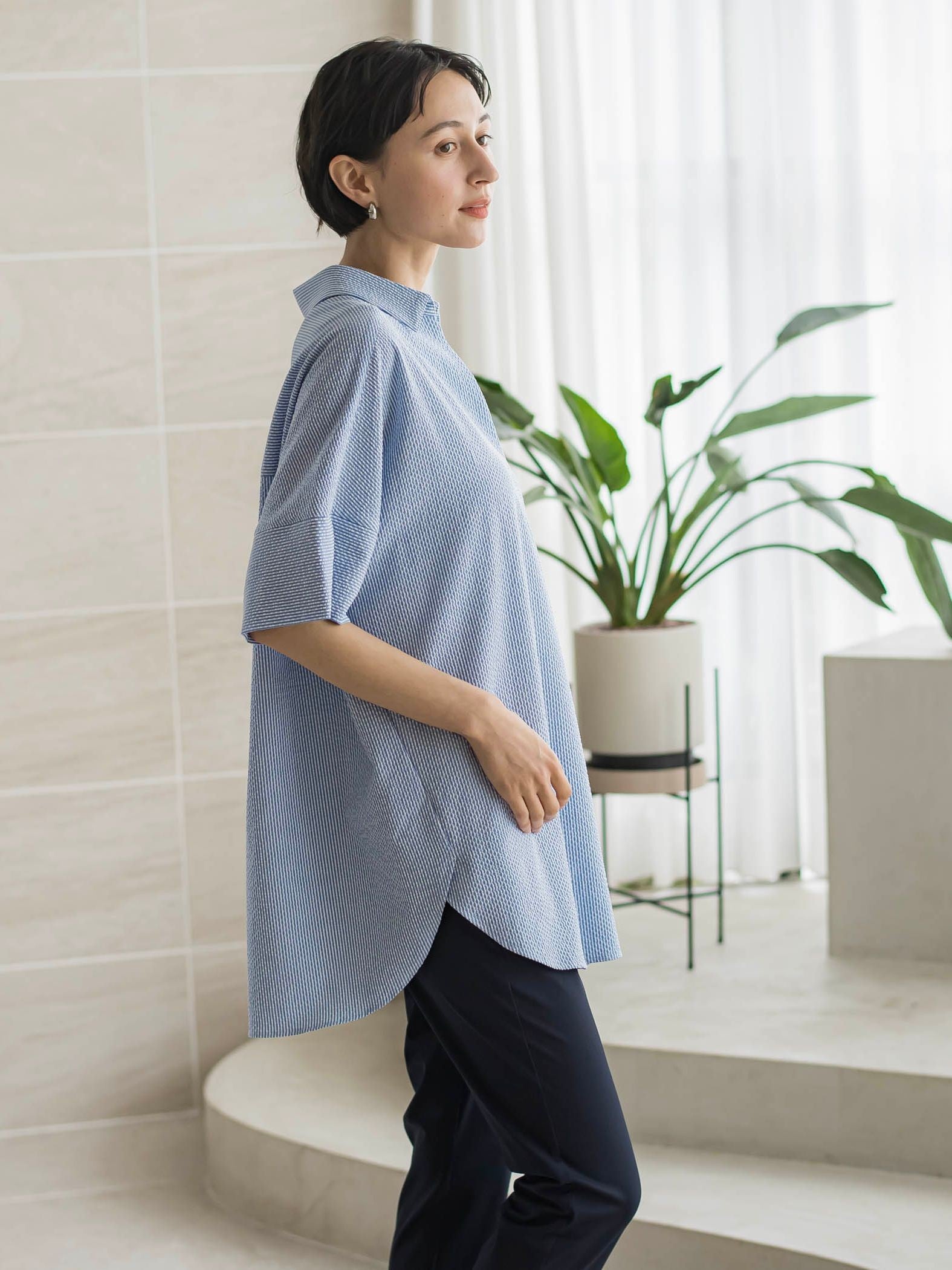 【WEB限定/追加生産】”着るだけでサマになる”頼れるスキッパーチュニック