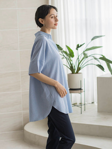 【WEB限定/追加生産】”着るだけでサマになる”頼れるスキッパーチュニック