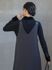 ベロア襟付きニット≪手洗い可能≫