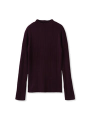 袖ボタンランダムリブニット≪手洗い可能≫