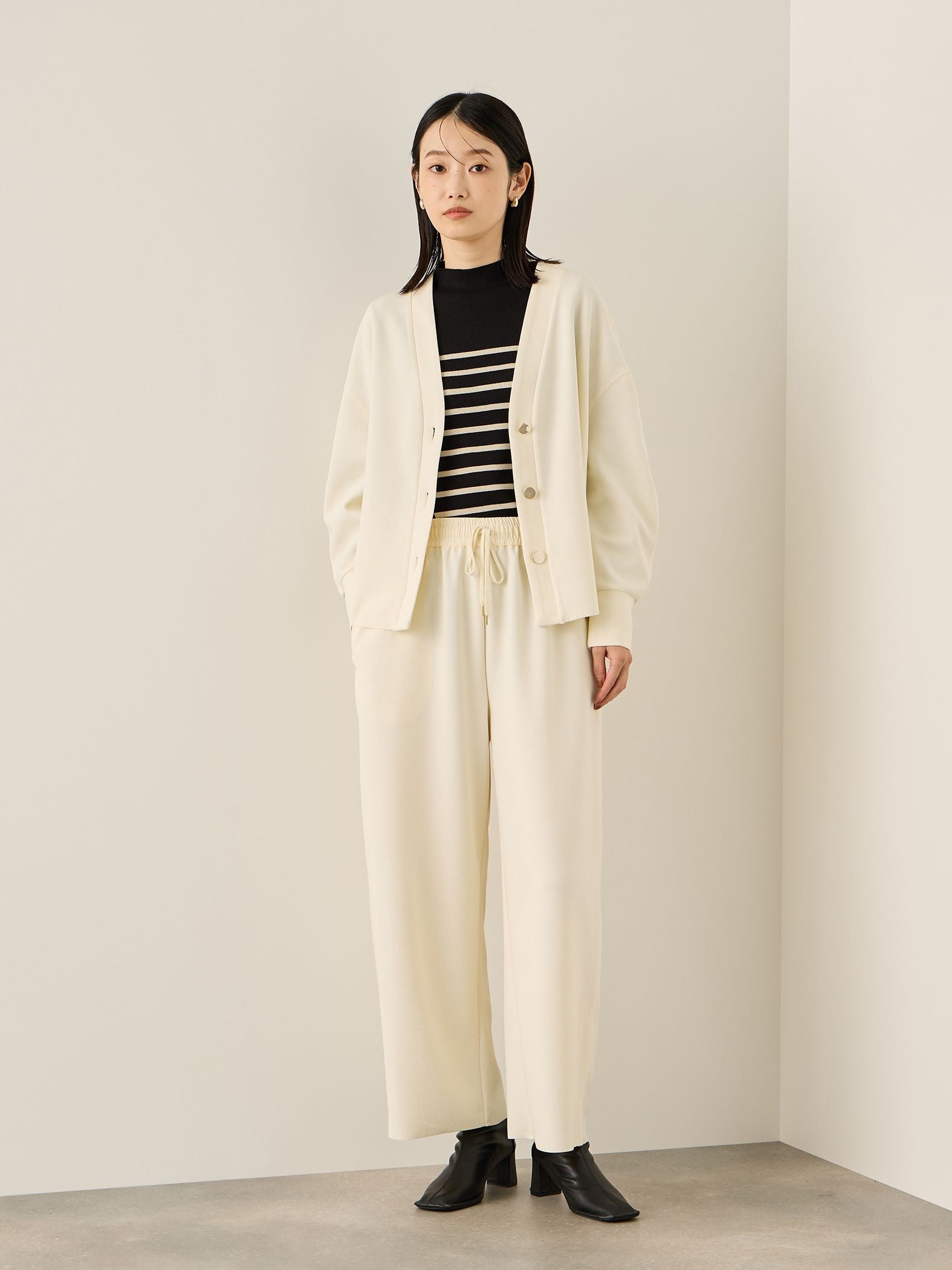 カットジョーゼットTEXカーディガン≪手洗い可能≫