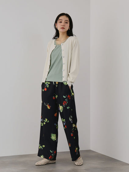 フルーツモチーフワイドパンツ