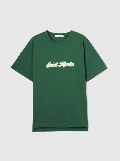 さがら刺繍ロゴTシャツ≪洗濯機で洗える≫