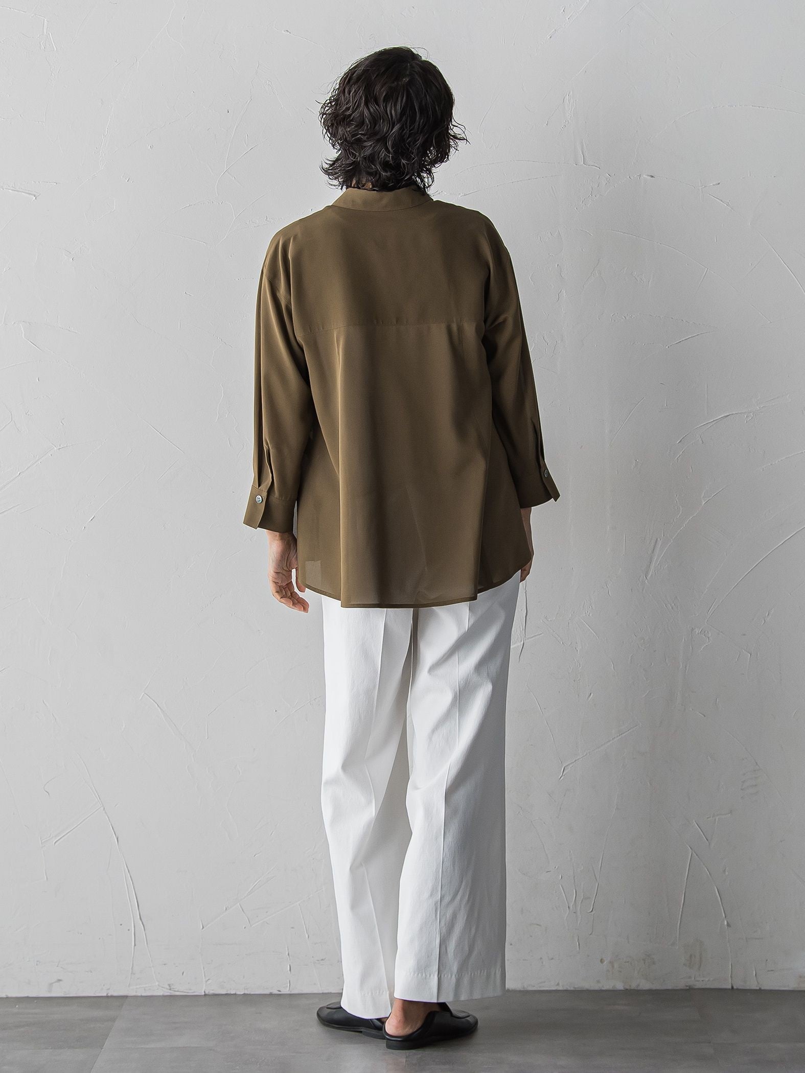 【大きいサイズ/受注会限定】シアーボイルシャツ