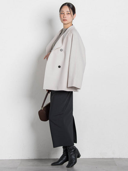 プレミアムウールカシミヤショートコート