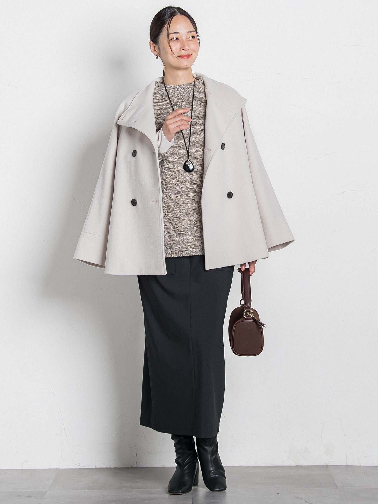 プレミアムウールカシミヤショートコート