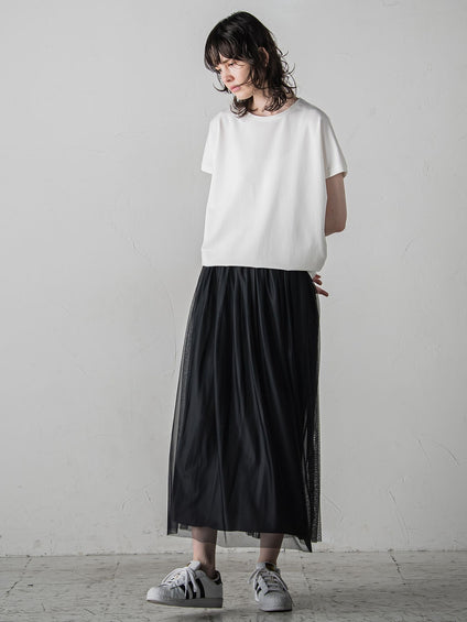 マシュマロポンチカットソー≪洗濯機で洗える≫