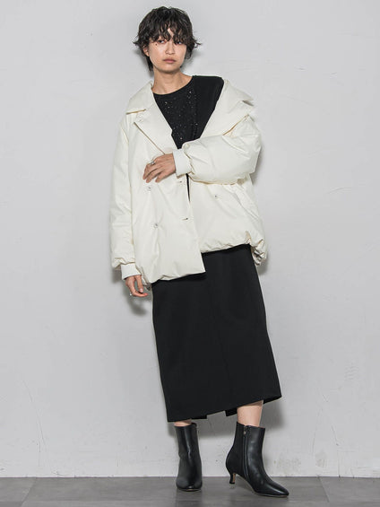 【ノンアイロン】-3kg見えIラインワンピース≪手洗い可能≫