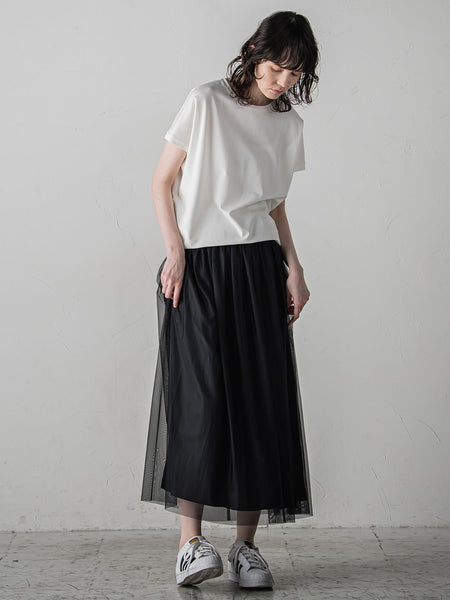 マシュマロポンチカットソー≪洗濯機で洗える≫