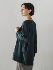 【大きいサイズ】Tシャツニットカーディガン