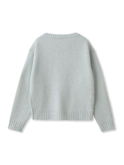 スパンコールラメVネックニット≪洗える≫