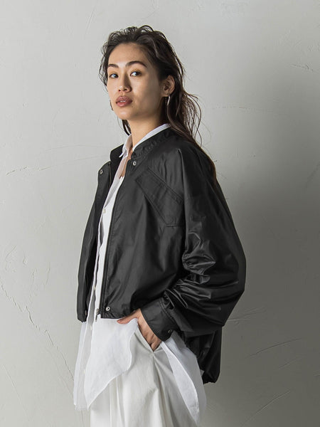 ギャザースリーブナイロンブルゾン≪洗濯機で洗える≫