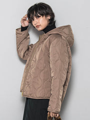 【WEB限定】4WAYキルティング×ボアブルゾン≪手洗い可能≫