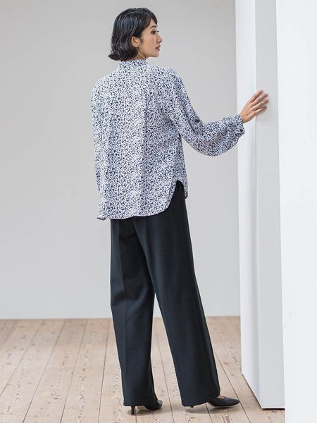 【大きいサイズ】くずしドットブラウス