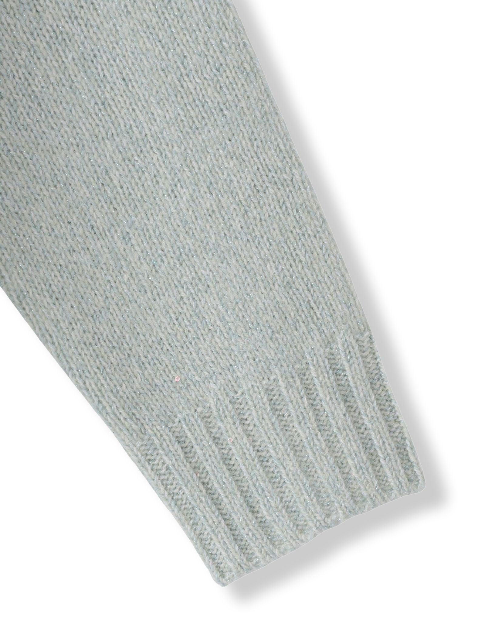 スパンコールラメVネックニット≪洗える≫