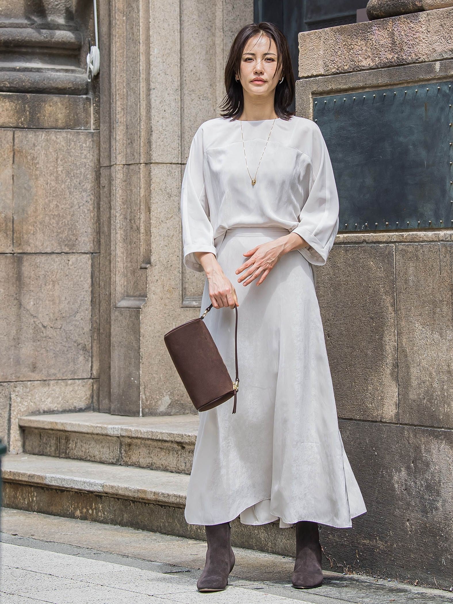 エコスエードミニボストンバッグ