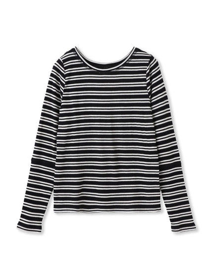 ”肌が喜ぶ”前後2WAYクルーネックロンT≪手洗い可能≫