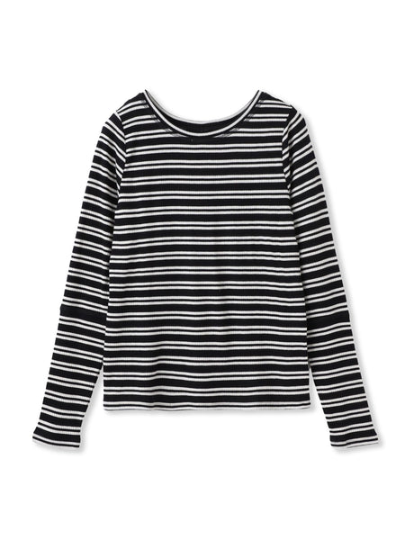 ”肌が喜ぶ”前後2WAYクルーネックロンT≪手洗い可能≫