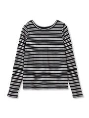 ”肌が喜ぶ”前後2WAYクルーネックロンT≪手洗い可能≫