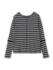 ”肌が喜ぶ”前後2WAYクルーネックロンT≪手洗い可能≫