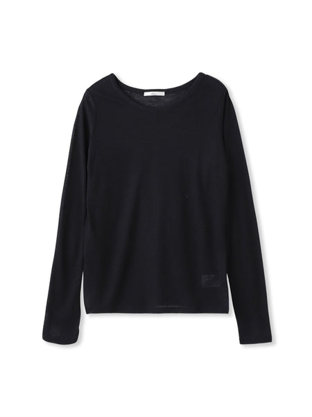 シアーフライス×チュールレイヤードプルオーバー